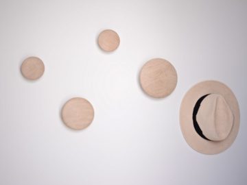 Suite 4 design round wooden hangers with panama hat-min Suites Serifos