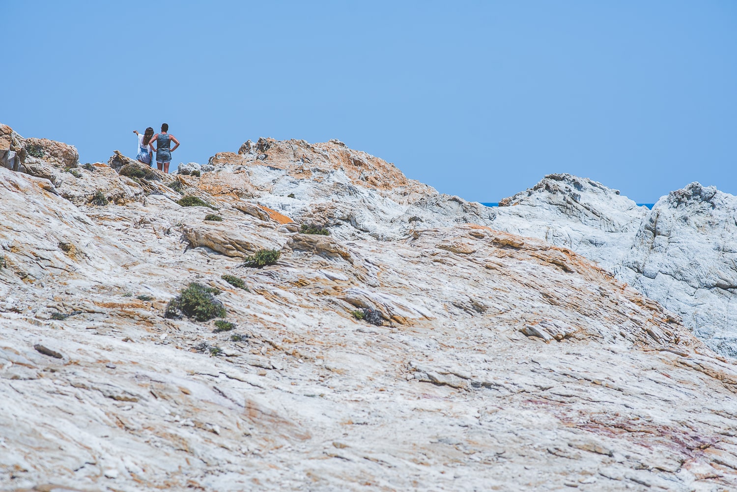 white rock in Serifos beach Agios Sostis