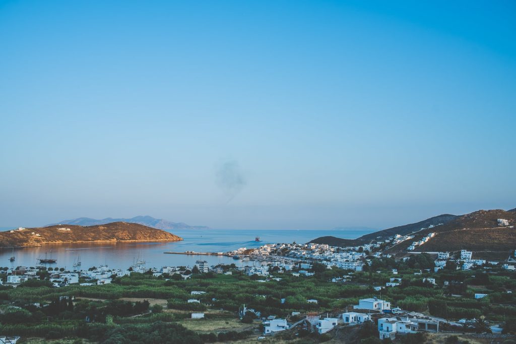 Serifos port view from Hora